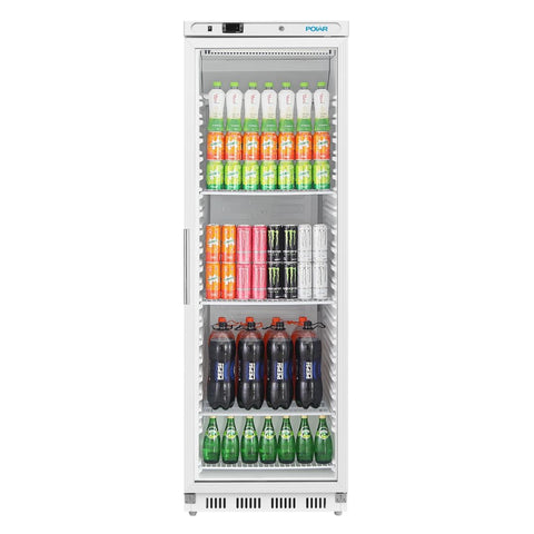 Polar C-Series Upright White Display Fridge - 400Ltr CZ786-A