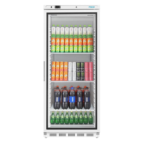 Polar C-Series Upright Display Fridge 600Ltr White CZ787-A