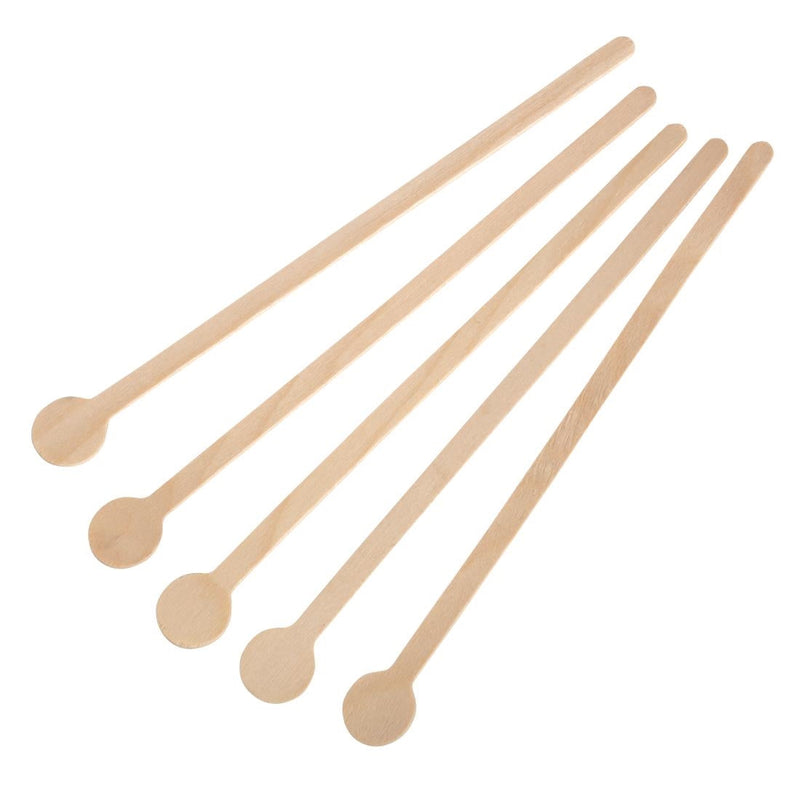 Fiesta Biodegradable Wooden Cocktail Stirrers 200mm (Pack of 100) DB494