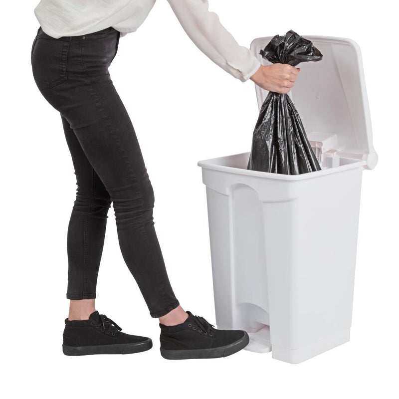 Jantex Kitchen Pedal Bin White 45Ltr DC709