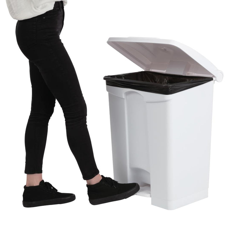 Jantex Kitchen Pedal Bin White 65Ltr DC711