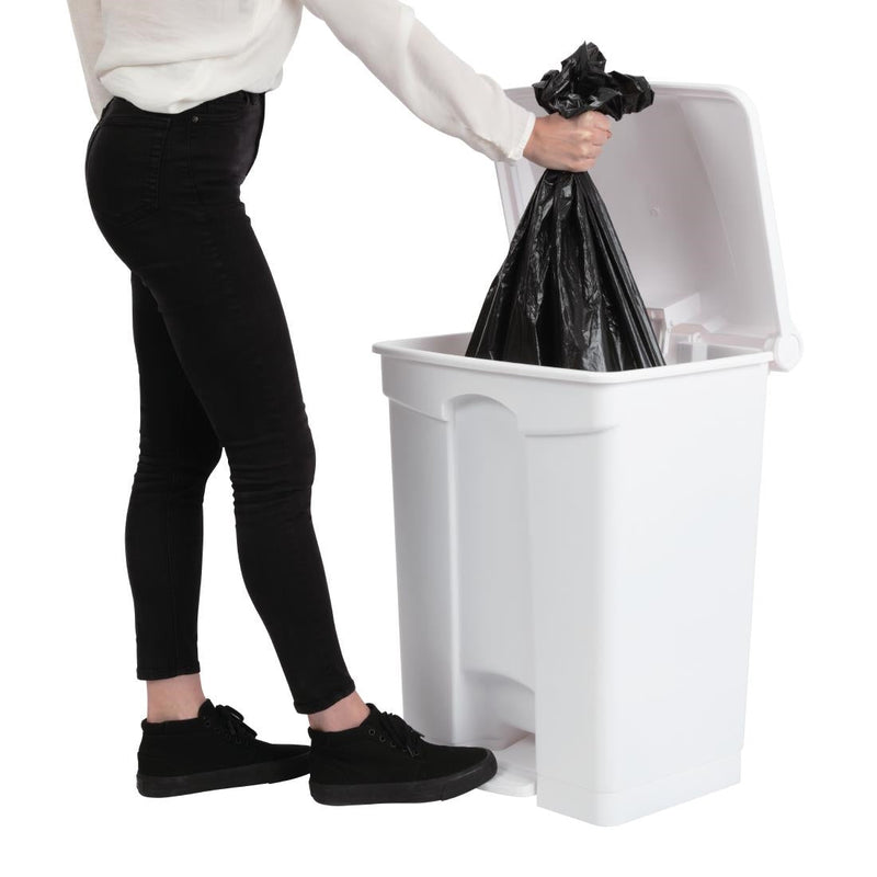 Jantex Kitchen Pedal Bin White 65Ltr DC711