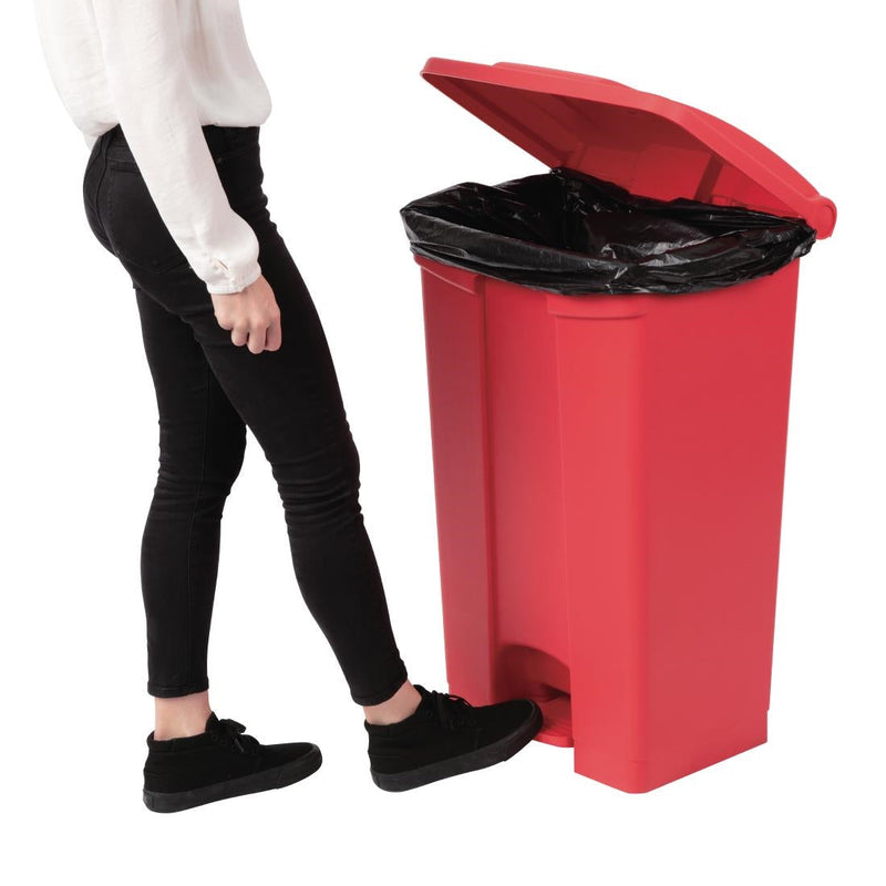 Jantex Kitchen Pedal Bin Red 87Ltr DC712