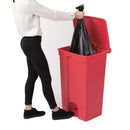 Jantex Kitchen Pedal Bin Red 87Ltr DC712