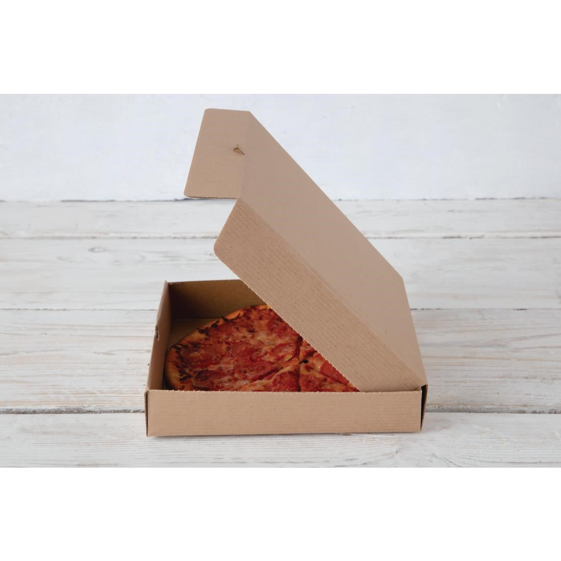 Fiesta Compostable Plain Pizza Pack Boxes 228mm (Pack of 100) DC723