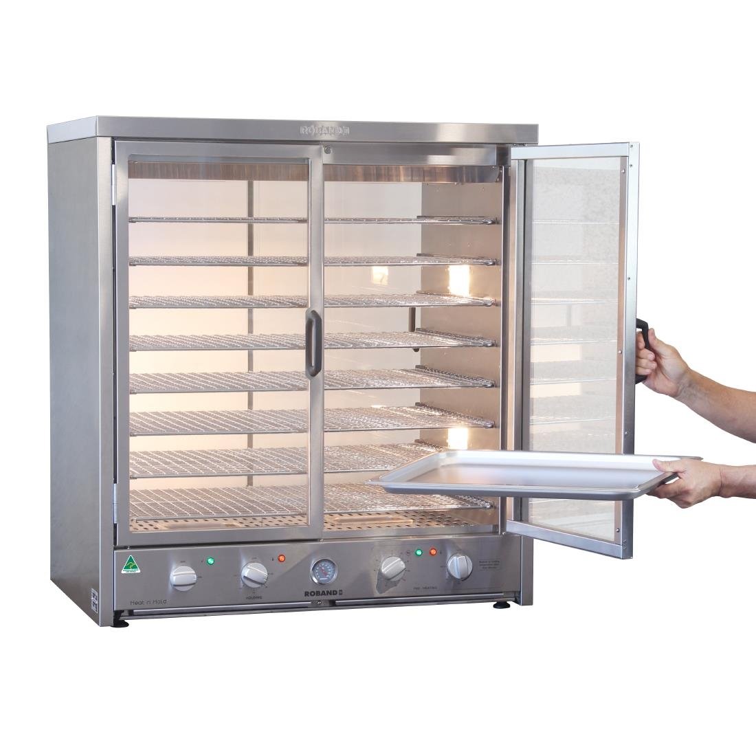 Roband Heat 'n' Hold with Hinged Door on Control Side and Sliding Door on Display Side DD795