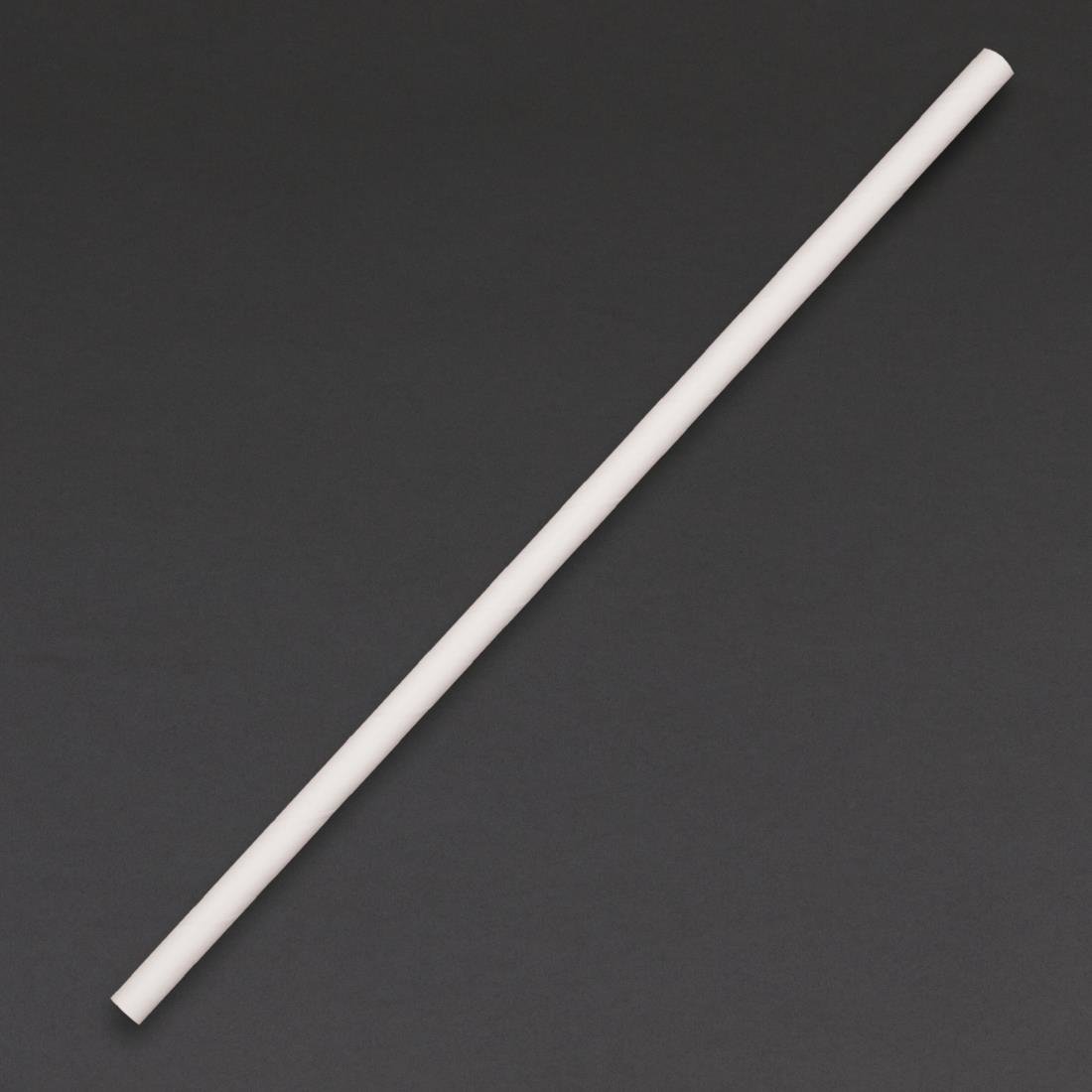 Fiesta Compostable Paper Straws White 6mm (Pack of 250) DE925