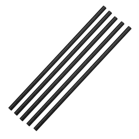 Fiesta Compostable Paper Straws Black 6mm (Pack of 250) DE926