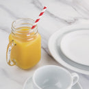 Fiesta Compostable Paper Straws Red & White Stripe 6mm (Pack of 250) DE927