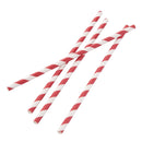 Fiesta Compostable Paper Straws Red & White Stripe 6mm (Pack of 250) DE927