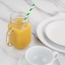 Fiesta Compostable Paper Straws Green Stripes (Pack of 250) DE928