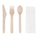 Fiesta Compostable Wooden Cutlery Meal Pack (Pack of 250) DF422