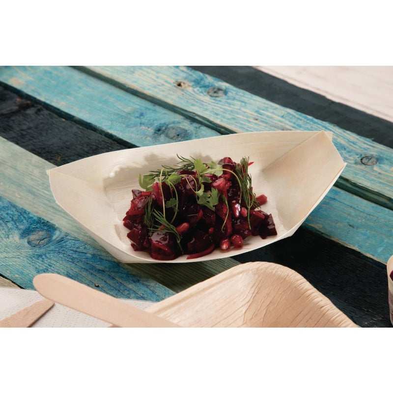 Fiesta Compostable Biodegradable Wooden Boats 250mm DK386