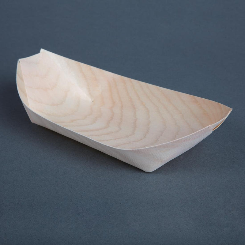 Fiesta Compostable Biodegradable Wooden Boats 190mm DK387