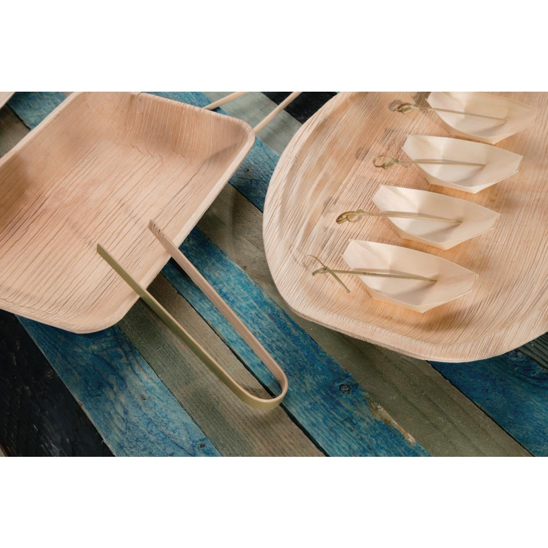 Fiesta Compostable Mini Bamboo Tongs (Pack of 50) DK391