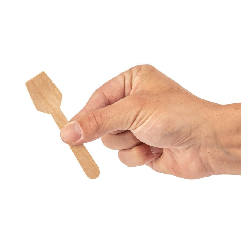 Fiesta Compostable Wooden Ice Cream Spoons (Pack of 100) DK399