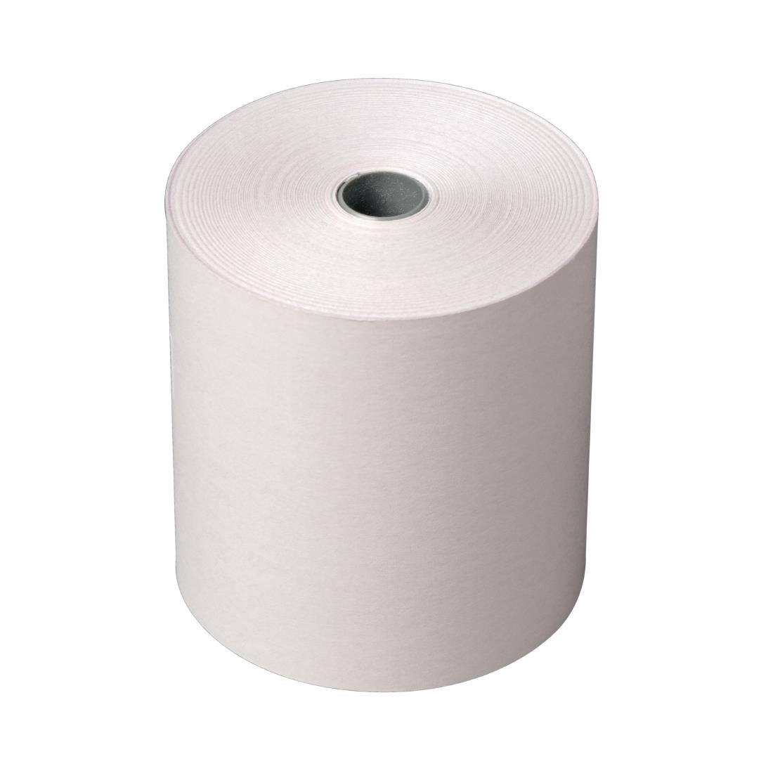 Olympia Non-Thermal 2ply White and Pink Till Roll 76x71mm (Pack of 20) DK595
