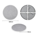 Bolero Fibre Glass Round Table Top Grey Stone Effect 580mm DL485