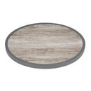 Bolero Fibre Glass Round Table Top Wood Effect 580mm DL486