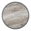 Bolero Fibre Glass Round Table Top Wood Effect 580mm DL486