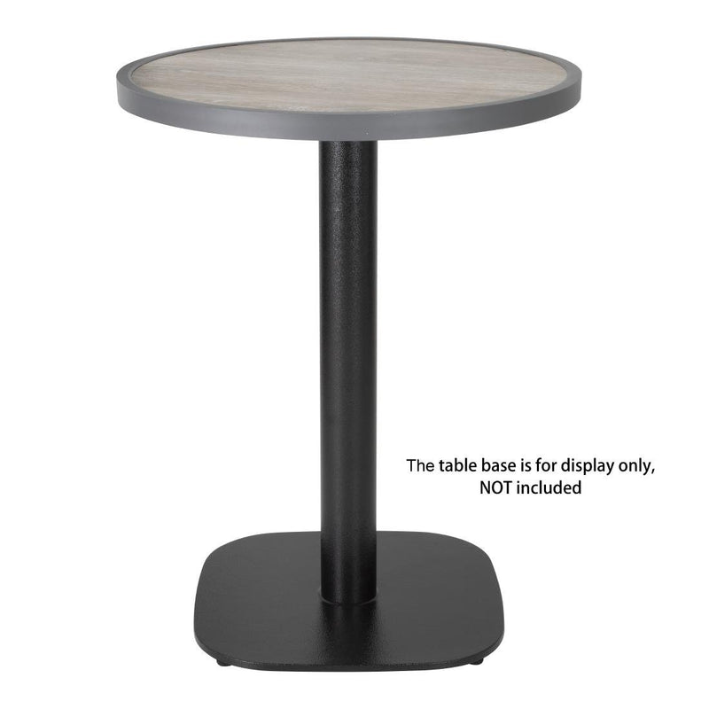 Bolero Fibre Glass Round Table Top Wood Effect 580mm DL486