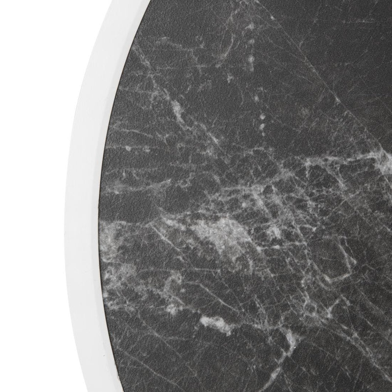 Bolero Fibre Glass Round Table Top Dark Granite Effect 580mm DL487