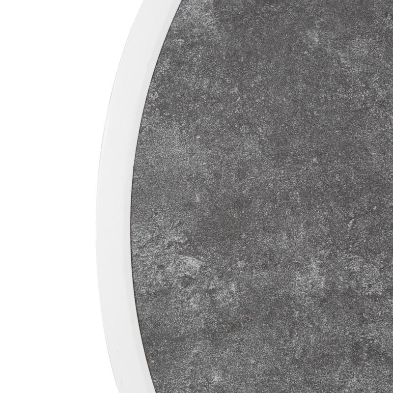 Bolero Fibre Glass Round Table Top Dark Stone Effect 580mm DL488