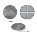 Bolero Fibre Glass Round Table Top Dark Stone Effect 580mm DL488