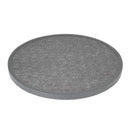 Bolero Fibre Glass Round Table Top Brushed Black 580mm DL489