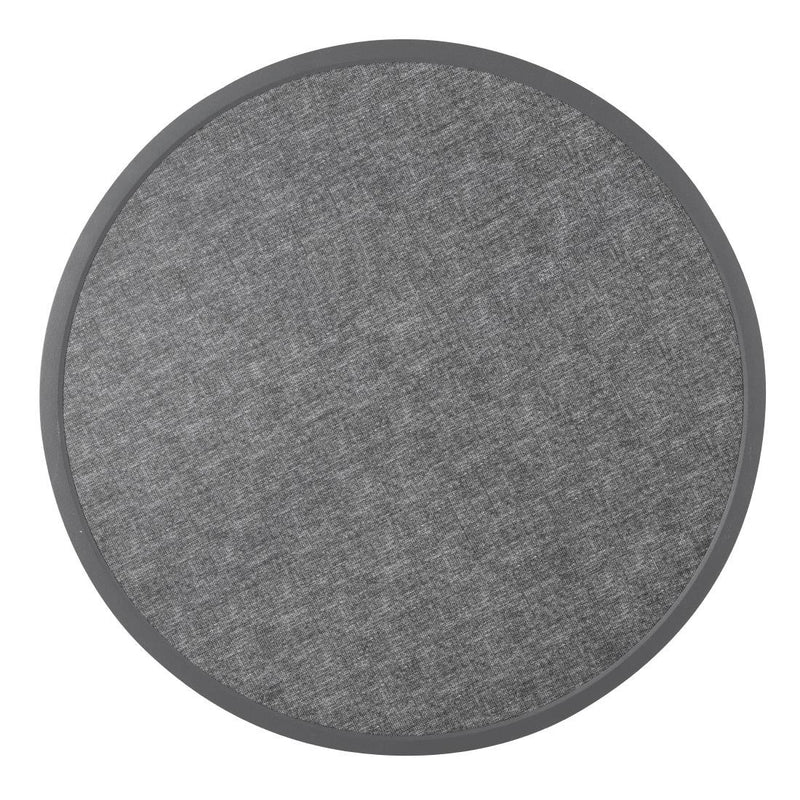 Bolero Fibre Glass Round Table Top Brushed Black 580mm DL489