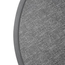 Bolero Fibre Glass Round Table Top Brushed Black 580mm DL489