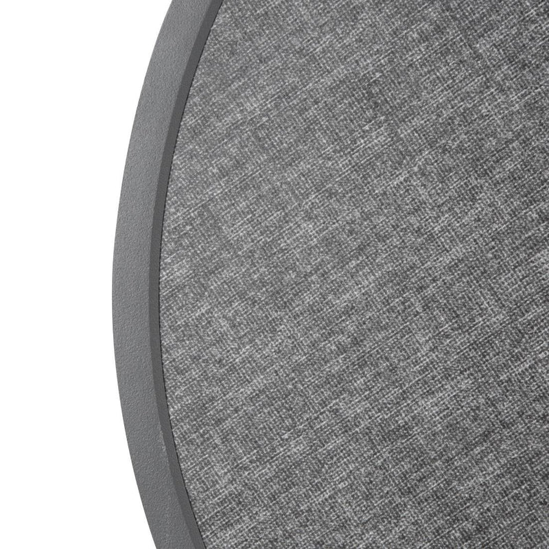 Bolero Fibre Glass Round Table Top Brushed Black 580mm DL489