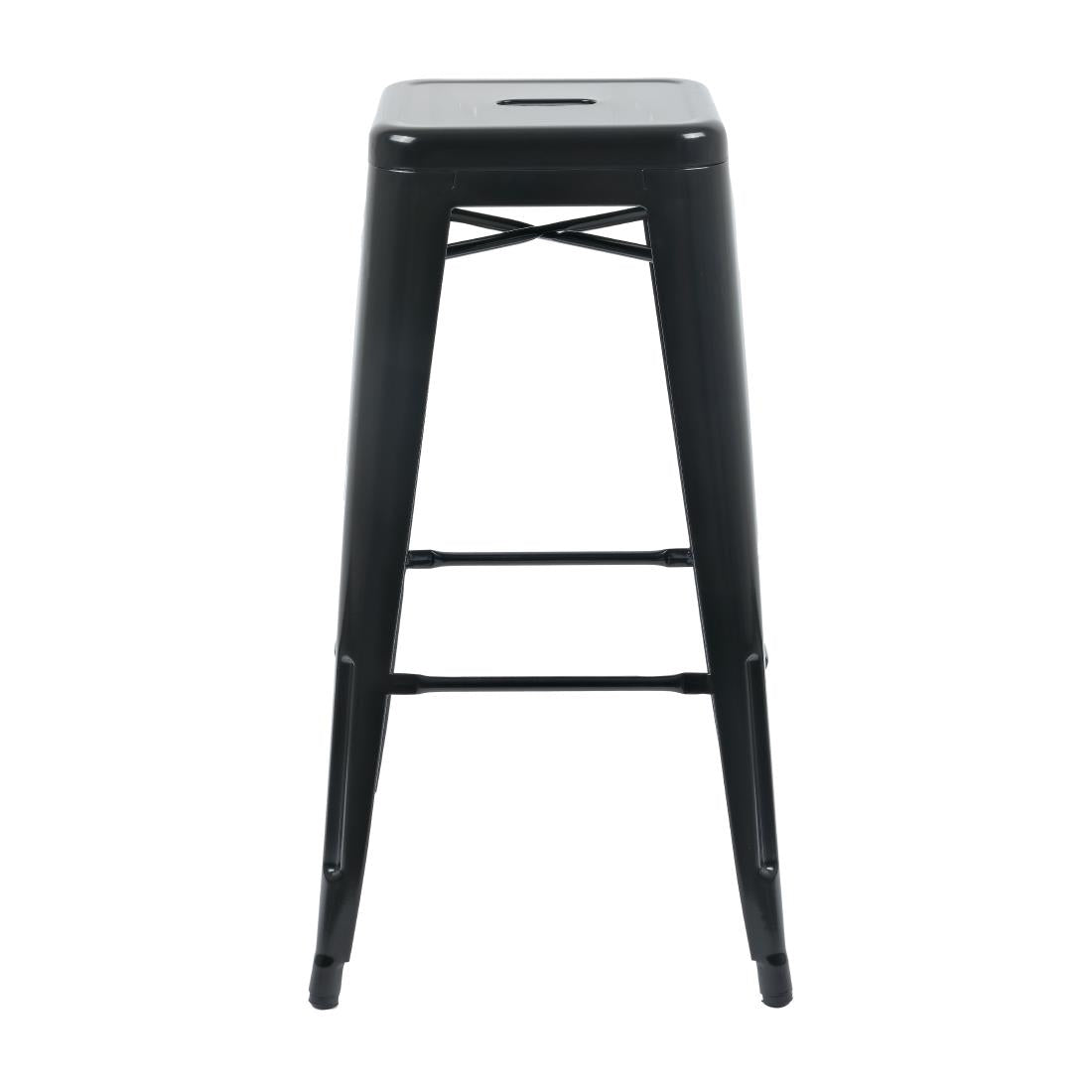 Bolero High Metal Bar Stools Black (Pack of 4) DL881