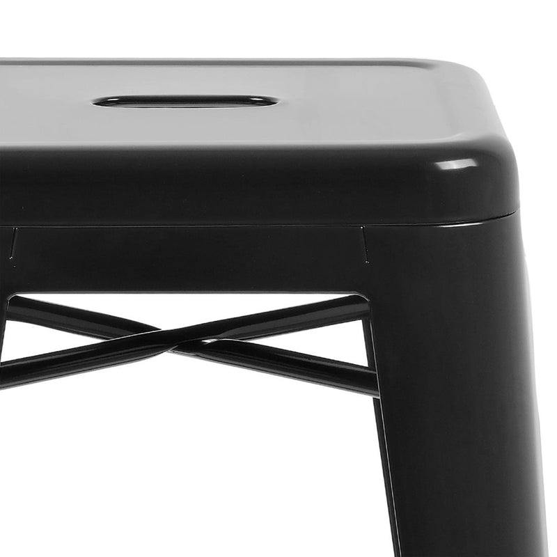 Bolero High Metal Bar Stools Black (Pack of 4) DL881