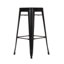 Bolero High Metal Bar Stools Black (Pack of 4) DL881