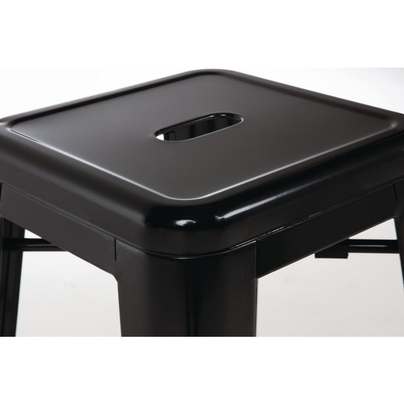 Bolero High Metal Bar Stools Black (Pack of 4) DL881
