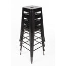 Bolero High Metal Bar Stools Black (Pack of 4) DL881