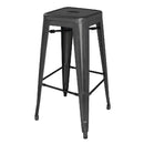 Bolero High Metal Bar Stools Black (Pack of 4) DL881