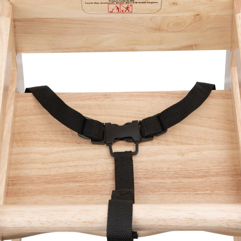 Bolero Wooden High Chair Natural Finish DL900