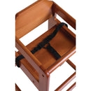 Bolero Wooden High Chair Dark Wood Finish DL901