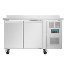 Polar U-Series Double Door Counter Fridge with Upstand 282Ltr UA064-A