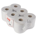 Jantex Centrefeed White Roll Paper Towels (Pack of 6) DL920
