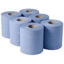 Jantex Centrefeed Blue Roll Paper Towels (Pack of 6) DL921