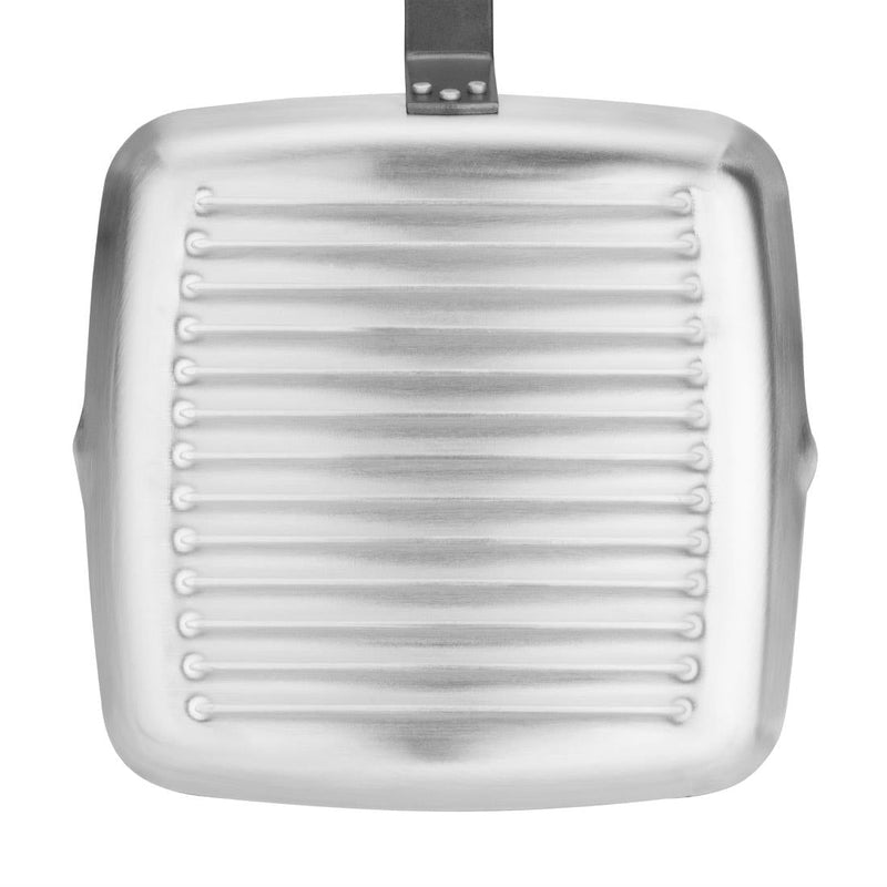 Vogue Square Non Stick Ribbed Skillet Pan 240mm DL942