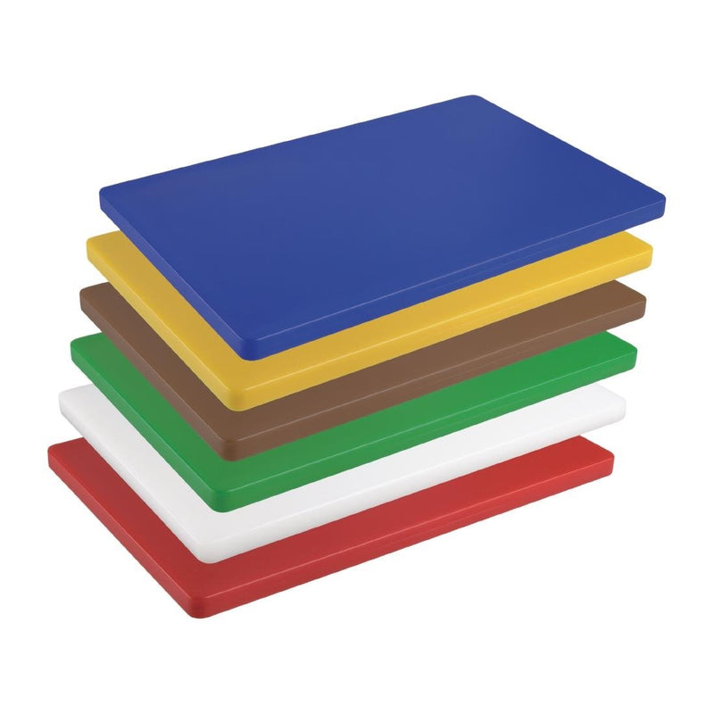 Hygiplas Extra Thick Low Density Chopping Board Brown - 450x300x20mm DM003