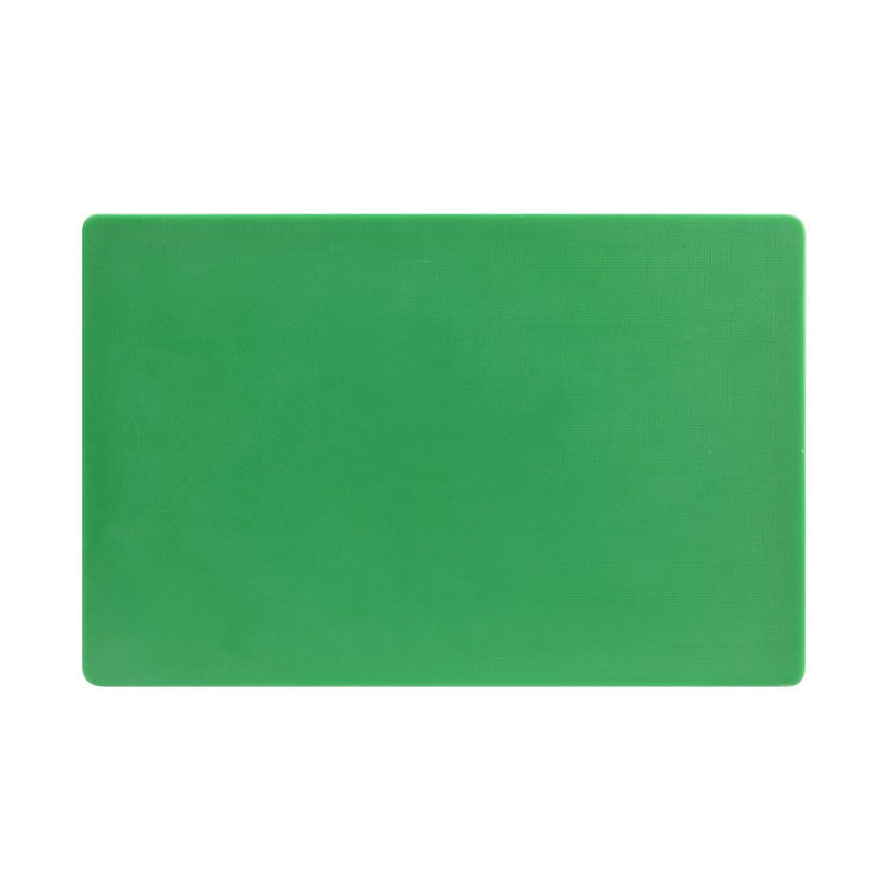 Hygiplas Extra Thick Low Density Chopping Board Green - 450x300x20mm DM006
