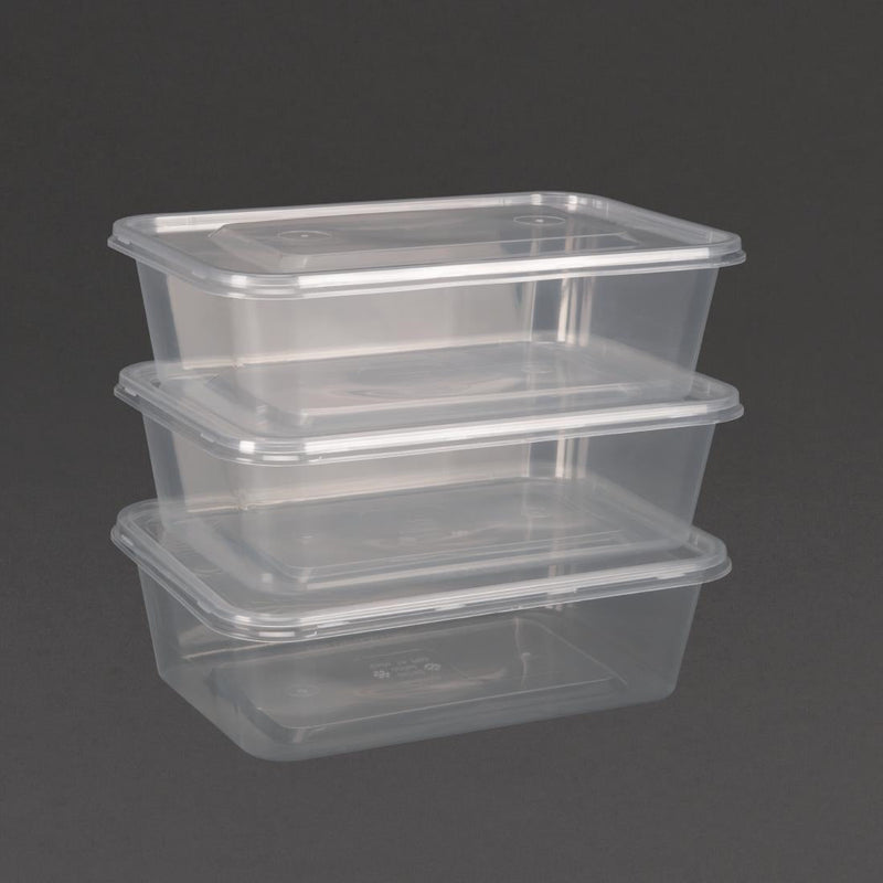 Fiesta Recyclable Medium Plastic Microwave Containers DM182