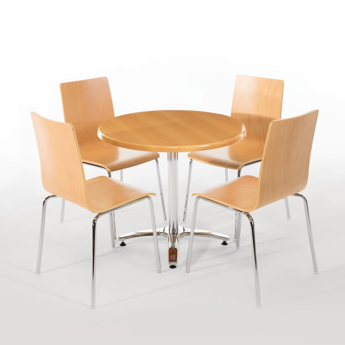 Bolero Aluminium Four Leg Table Base DN641