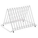 Hygiplas Heavy Duty Chopping Board Rack Stainless Steel 10 slots DP037