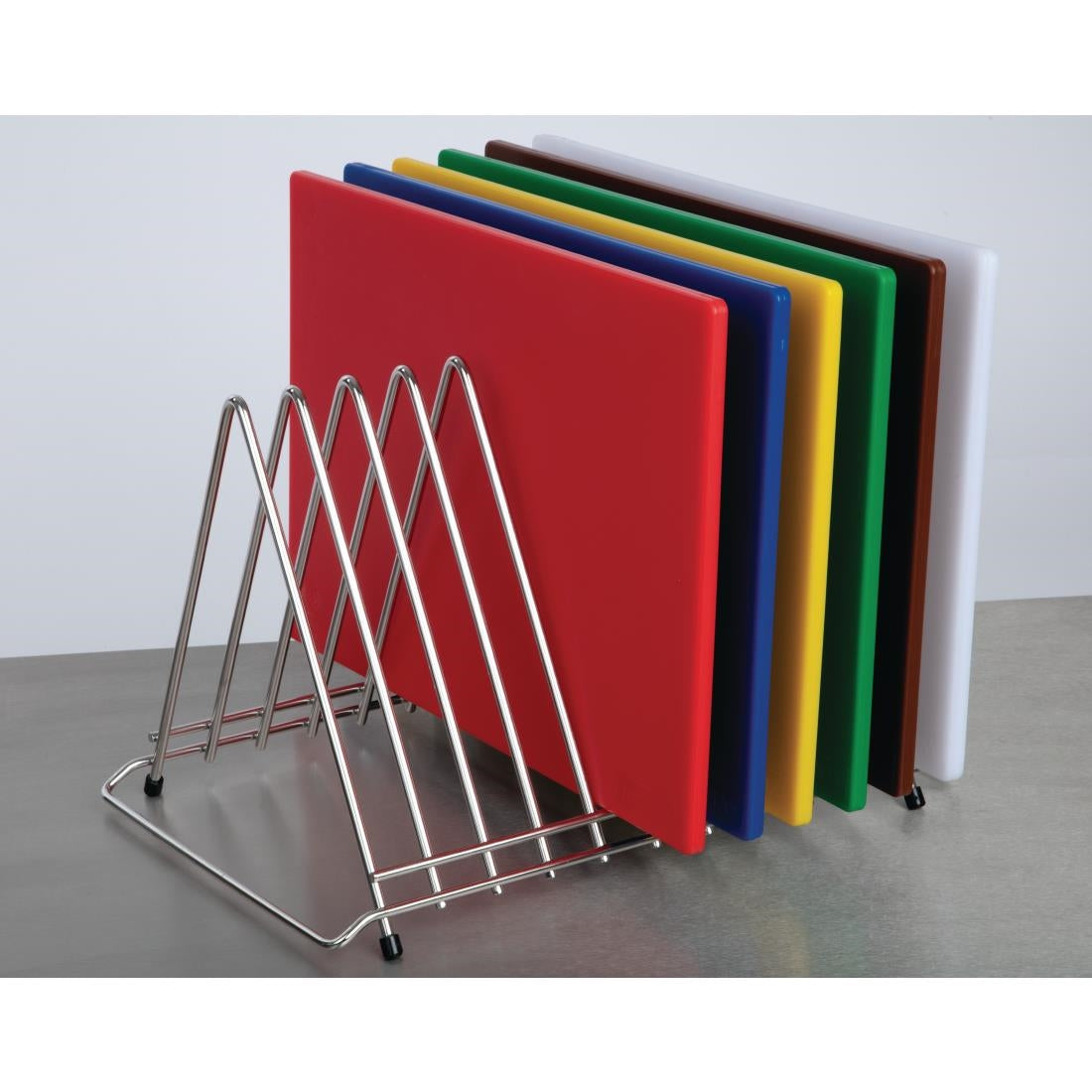 Hygiplas Heavy Duty Chopping Board Rack Stainless Steel 10 slots DP037